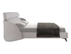 Cama De Tecido Cinzento Claro 7161