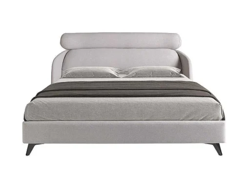 Cama De Tecido Cinzento Claro 7161