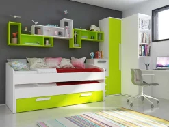Cama Dupla Adams (190 90 Cm)(Verde)