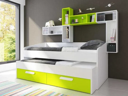Cama Dupla Adams (190 90 Cm)(Verde)