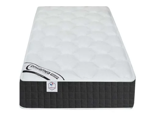 Cama Elétrica Articulada Terminais E Colchão De Molas Ensacadas E Memória De Forma - 2 X 70 X 190 Cm - Motores Okin - Preto - Phanes De Dreamea