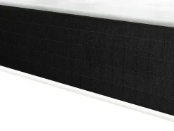 Cama Elétrica Articulada Terminais E Colchão De Molas Ensacadas E Memória De Forma - 2 X 70 X 190 Cm - Motores Okin - Preto - Phanes De Dreamea