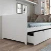 Cama Gaveta Lacada Branca Com Gavetas