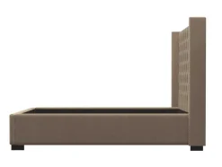 Cama Massimo Cabeceira De Cama Em Capitone- 160X200Cm- Tecido Bege