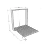 Cama Retratil 160 Vertical Kentaro Cinza Branca