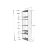 Cama Retratil 160 Vertical Kentaro Com Armário Coluna Nogueira
