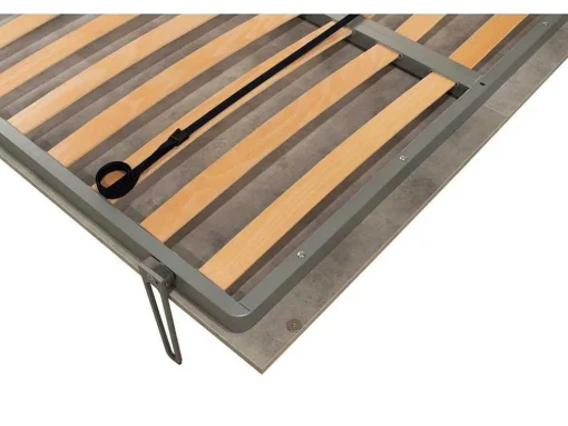 Cama Retratil 160 Vertical Kentaro Cinza Branca