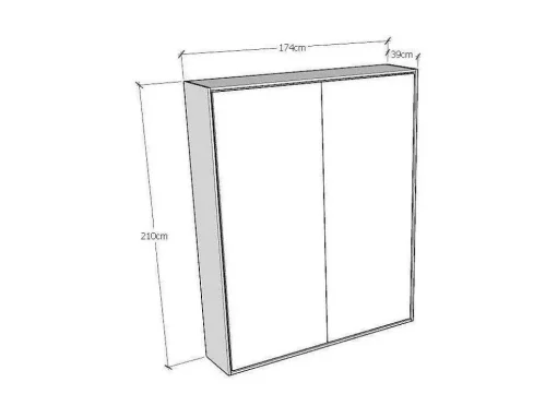 Cama Retratil 160 Vertical Kentaro Cinza Branca