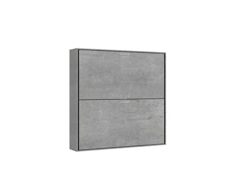 Cama Retratil Beliche Solteiro Horizontal Kando Com Colchões Cimento