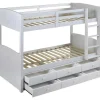 Camas De Beliche Separaveis Com Arrumação 90X190 Cm Lacado Branco - Anchise
