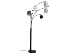Candeeiro 5 Abajures Varieone - Em Metal E Tecido - A.234 Cm