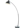 Candeeiro Arco Estilo Vintage Lopaz - Ferro - 62 X 25 X 177 Cm - Preto