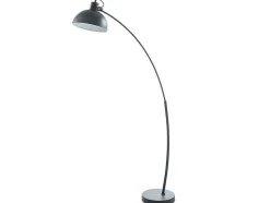 Candeeiro Arco Estilo Vintage Lopaz - Ferro - 62 X 25 X 177 Cm - Preto