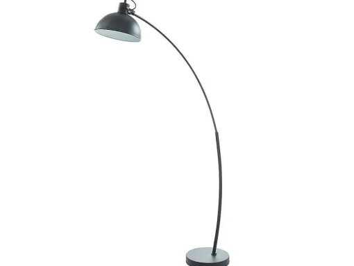 Candeeiro Arco Estilo Vintage Lopaz - Ferro - 62 X 25 X 177 Cm - Preto