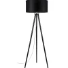 Candeeiro De Chao Ennie, Preto, 50X50X160 Cm, Epikasa