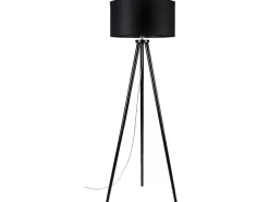 Candeeiro De Chao Ennie, Preto, 50X50X160 Cm, Epikasa