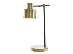 Candeeiro De Mesa Estilo Vintage Anticaire - Ferro - 26X15X45 Cm - Dourado