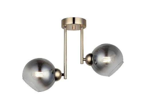 Candeeiro De Teto Avellino, Ouro, 15 X 46,5 X 32,5 Cm, Epikasa