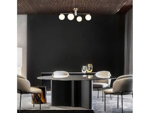 Candeeiro De Teto Biella, Ouro, Prata, 39 X 75,5 X 32 Cm, Epikasa