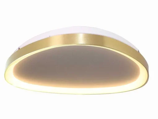 Candeeiro De Teto Design Com Leds De Intensidade Variavel Aluminio E Metal L65 Dourado - Granby