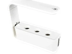 Canteiro De Interior Com Leds 3 Plantas, Altura Ajustavel, Branco - Gardenio