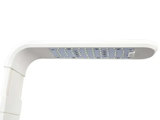 Canteiro De Interior Com Leds 3 Plantas, Altura Ajustavel, Branco - Gardenio