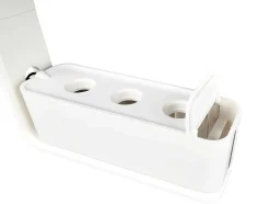 Canteiro De Interior Com Leds 3 Plantas, Altura Ajustavel, Branco - Gardenio