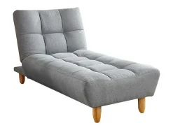 Chaise Longue Clic Clac Em Tecido Cinzento - Esteban
