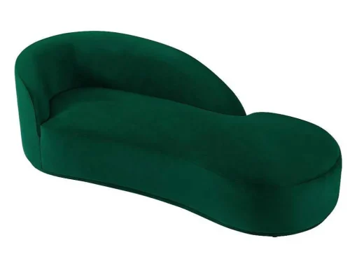 Chaise Longue Direita Veludo Verde - Lonigo De Pascal Morabito