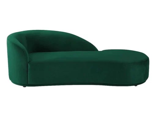 Chaise Longue Direita Veludo Verde - Lonigo De Pascal Morabito