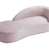 Chaise Longue Esquerda Veludo Cor-De-Rosa - Lonigo De Pascal Morabito