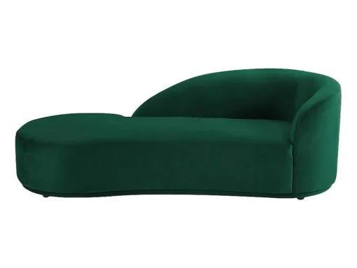 Chaise Longue Esquerda Veludo Verde - Lonigo De Pascal Morabito
