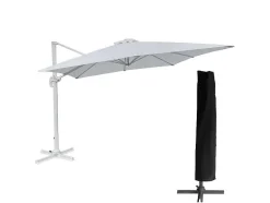Chapeu De Sol Molokai Rectangular De 3X4M Branco + Tampa