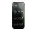 Cheminee Electrique 2Kw Verre Trempe Noir Avec Telecommande