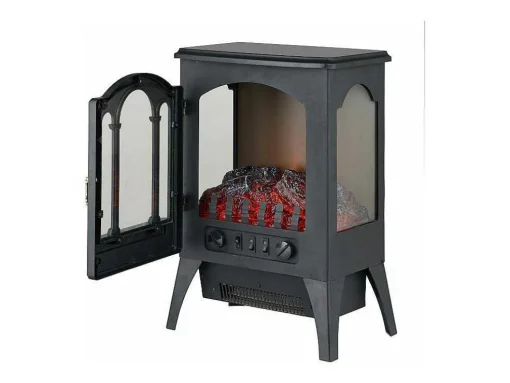 Cheminee Electrique Noir 2Kw Design Classique