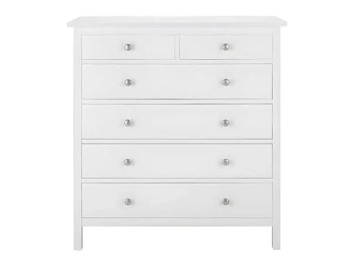 Cómoda Albane - 6 Gavetas - Pinho Branco
