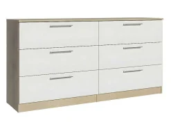 Cómoda Trend Dupla 6 Gavetas (Branco)