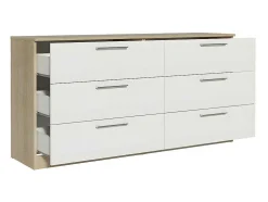 Cómoda Trend Dupla 6 Gavetas (Branco)