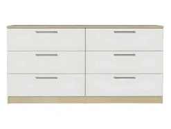 Cómoda Trend Dupla 6 Gavetas (Branco)
