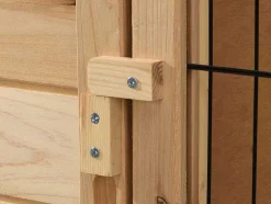 Coelheira Em Madeira Com Pés Para Coelhos E Roedores C. 91 X L. 45 X A. 70 Cm Natural - Lapius