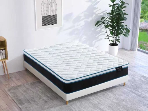 Colchão De Molas Ensacadas E Espuma Viscoelastica Refrescante 160X200 Cm - Torano Da Ysmee
