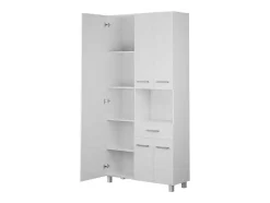 Coluna De Casa De Banho Com Espelho De Pe 180 Cm Branco - Minela