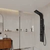 Coluna De Duche Hidromassagem Tyra - Preta - 20*150 Cm