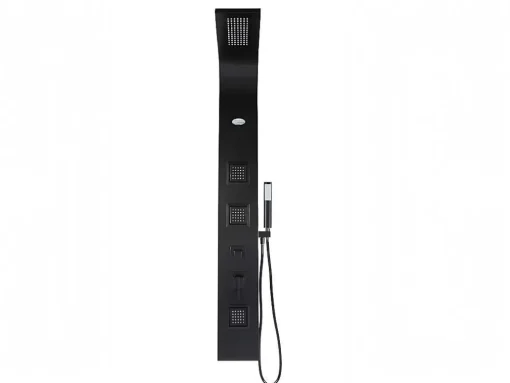 Coluna De Duche Hidromassagem Tyra - Preta - 20*150 Cm