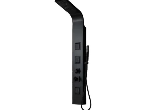 Coluna De Duche Hidromassagem Tyra - Preta - 20*150 Cm