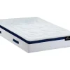 Conjunto Artigos De Cama 180 X 200 Cm Sommier Com Espaco De Arrumação Branco + Colchão De Molas Ensacadas - Marquis Da Dreamea