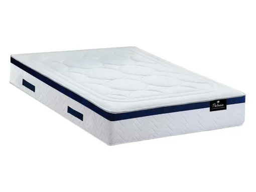 Conjunto Artigos De Cama 180 X 200 Cm Sommier Com Espaco De Arrumação Branco + Colchão De Molas Ensacadas - Marquis Da Dreamea