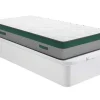 Conjunto Artigos De Cama 90 X 190 Cm Sommier Com Espaco De Arrumação Branco + Colchão De Molas Ensacadas - Prestige Da Dreamea