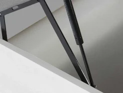 Conjunto Artigos De Cama 140 X 190 Cm Sommier Com Espaco De Arrumação Branco + Colchão De Espuma Hd - Heaven Da Dreamea
