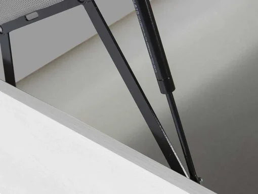 Conjunto Artigos De Cama 140 X 190 Cm Sommier Com Espaco De Arrumação Branco + Colchão De Espuma Hd - Heaven Da Dreamea